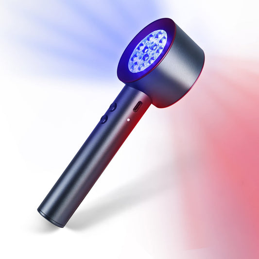 Red and Blue Light Therapy Handheld Device