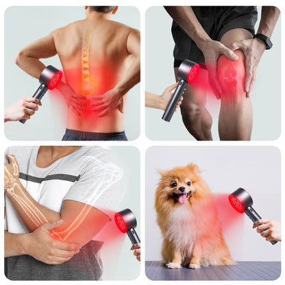 Red and Blue Light Therapy Handheld Device