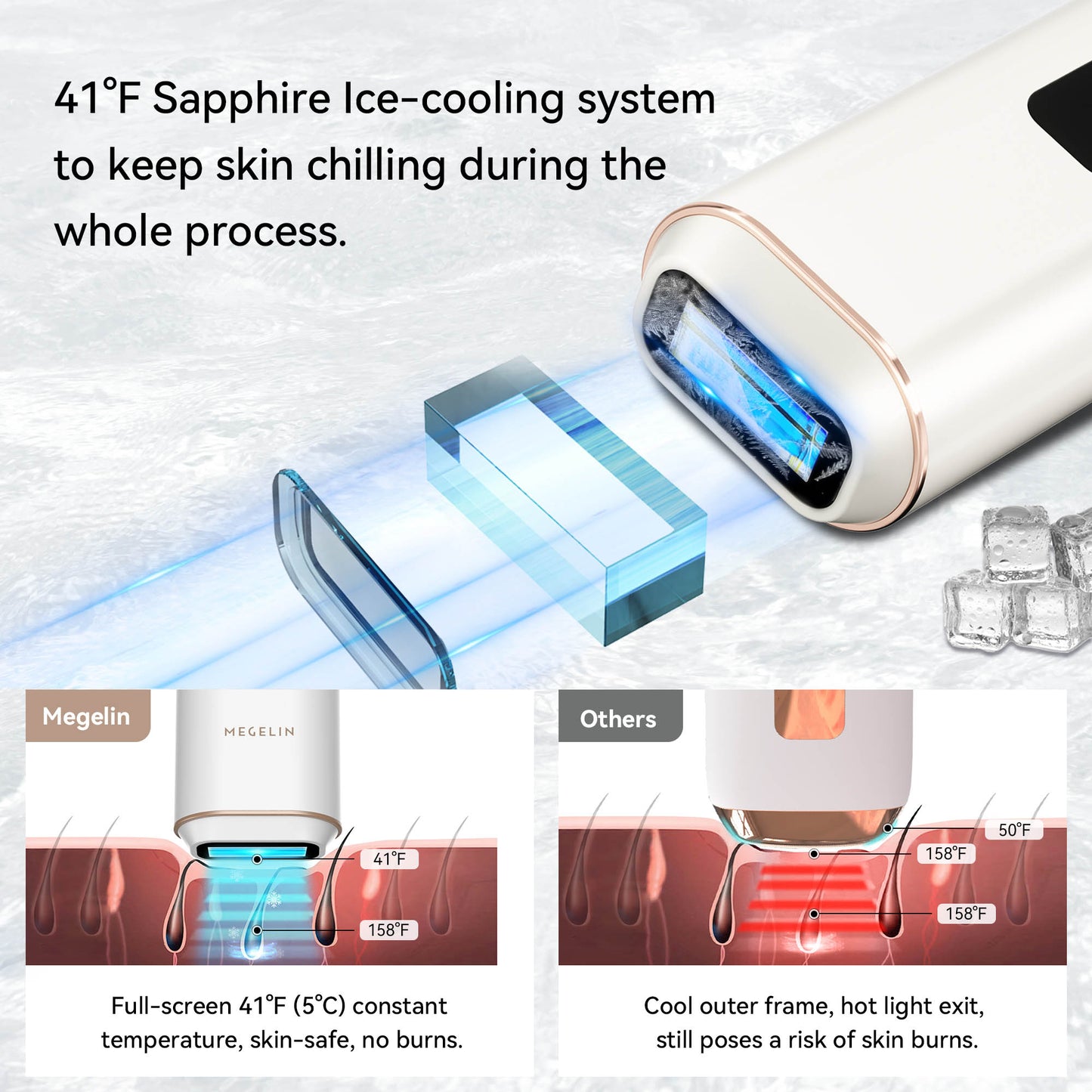 X Sapphire IPL Hair Removal Handset
